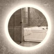 LED Mirror Round backlit with frosted Edge gallery detail image