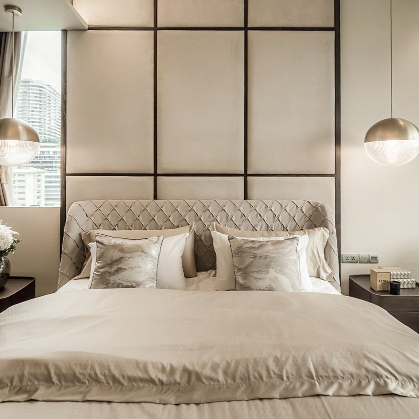 Lens Flair Pendant Light - Brushed Brass gallery detail image
