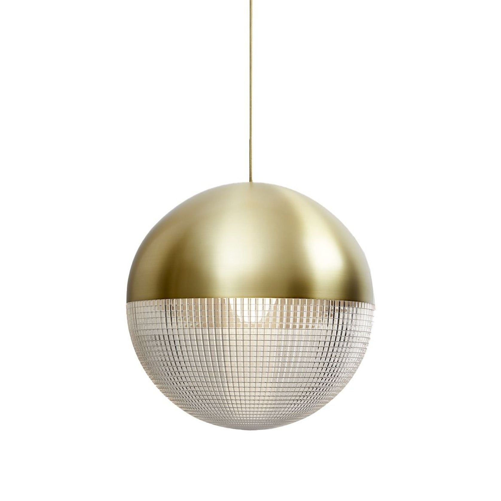 Lens Flair Pendant Light - Brushed Brass gallery detail image