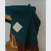 Weave Home Lerwick Throw Blanket - Hunter | NZ Wool gallery detail image