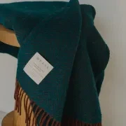 Weave Home Lerwick Throw Blanket - Hunter | NZ Wool gallery detail image
