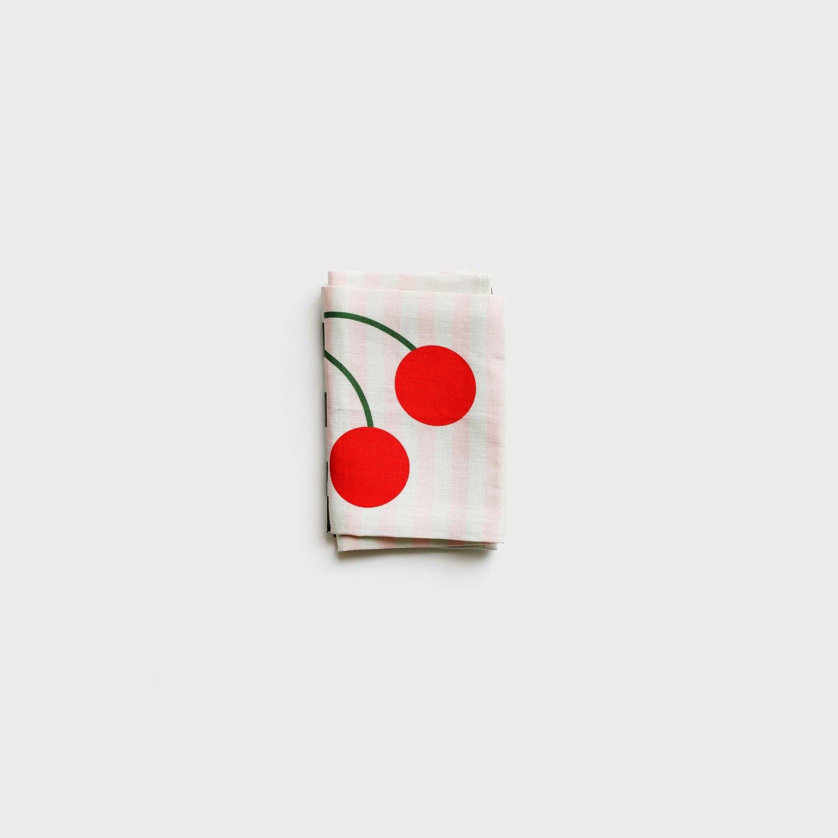 Cherry Printed Linen Tea towel by Lettuce | 100% Linen gallery detail image