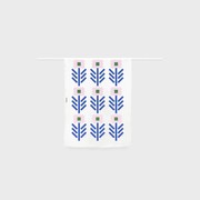 Geo Flowers Printed Linen Tea towel, by Lettuce | 100% Linen gallery detail image