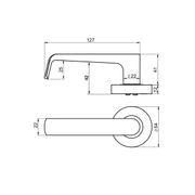 Lockwood Lever V1 Passage Set With Latch - Satin Bronze PVD gallery detail image