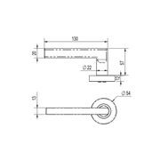Lockwood Lever V4 Privacy Set With Latch - Satin Bronze PVD gallery detail image