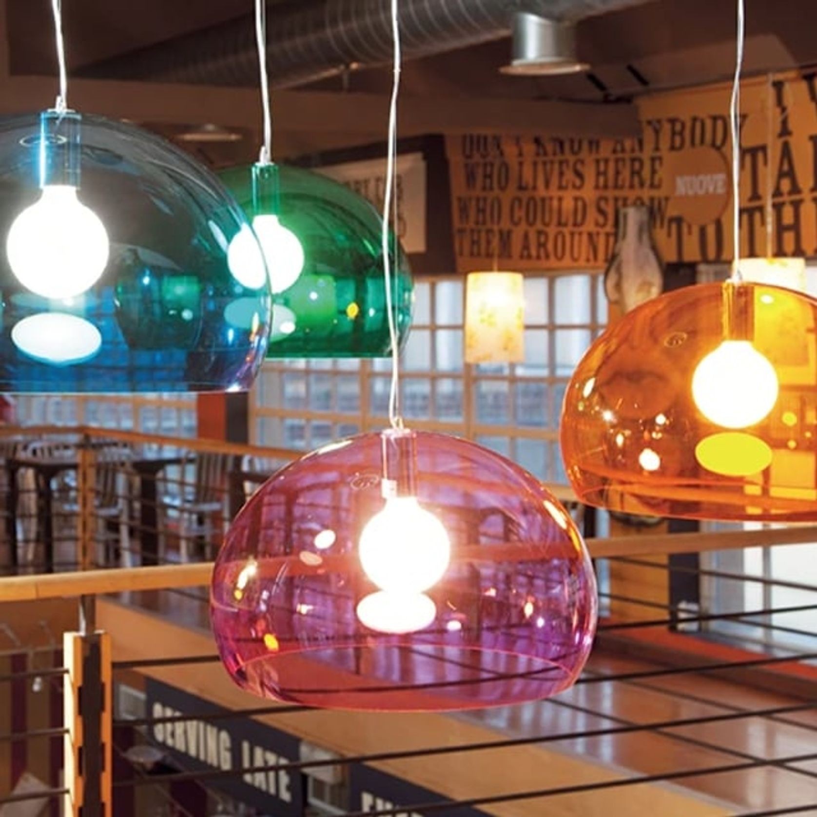 Small FL/Y Suspension Lamp - Metallic gallery detail image