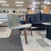 LOTTIE Lounge Chair - Walnut & Grey gallery detail image