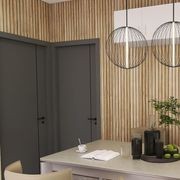 WOODFLEX Outdoor & Indoor Solid Hard Wood Slat Wall & Ceiling Cladding - Oak - 2700mm x 560mm gallery detail image