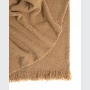 Weave Home Clive Wool Throw Blanket - Cinnamon | NZ Made | Bouclé gallery detail image