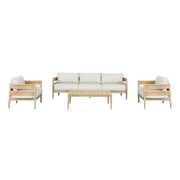 Lima 4pc Aluminium Outdoor Lounge Set gallery detail image