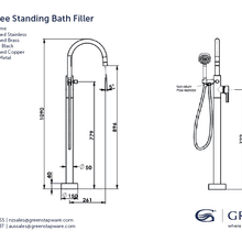 Gisele Freestanding Bath Filler gallery detail image