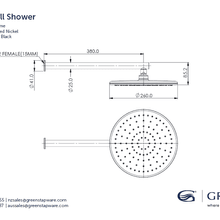Glint Wall Shower Head gallery detail image