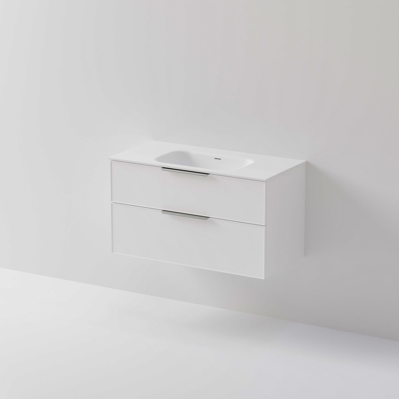 Lineare 1000 Vanity | 2 Drawer | Inset Basin gallery detail image