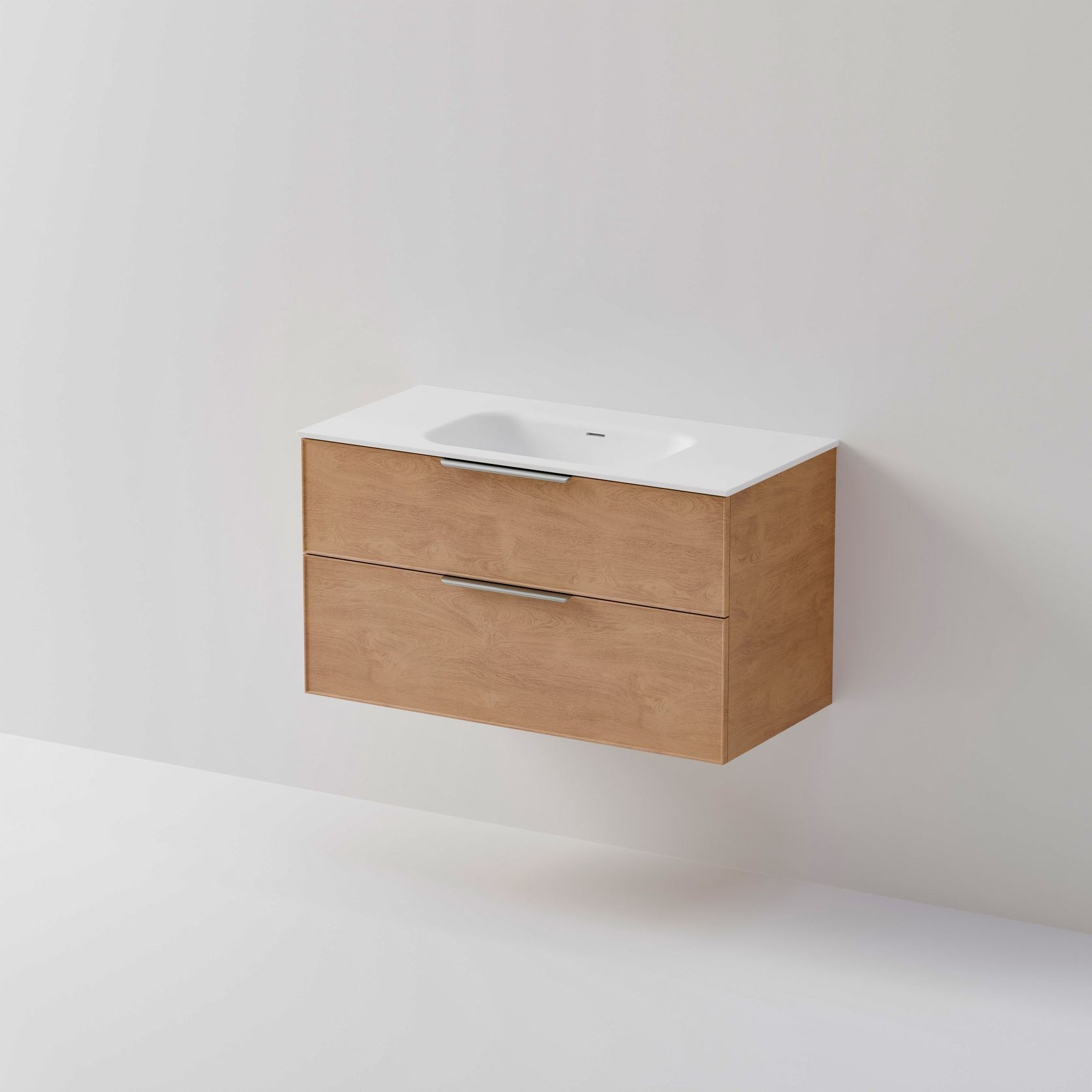 Lineare 1000 Vanity | 2 Drawer | Inset Basin gallery detail image