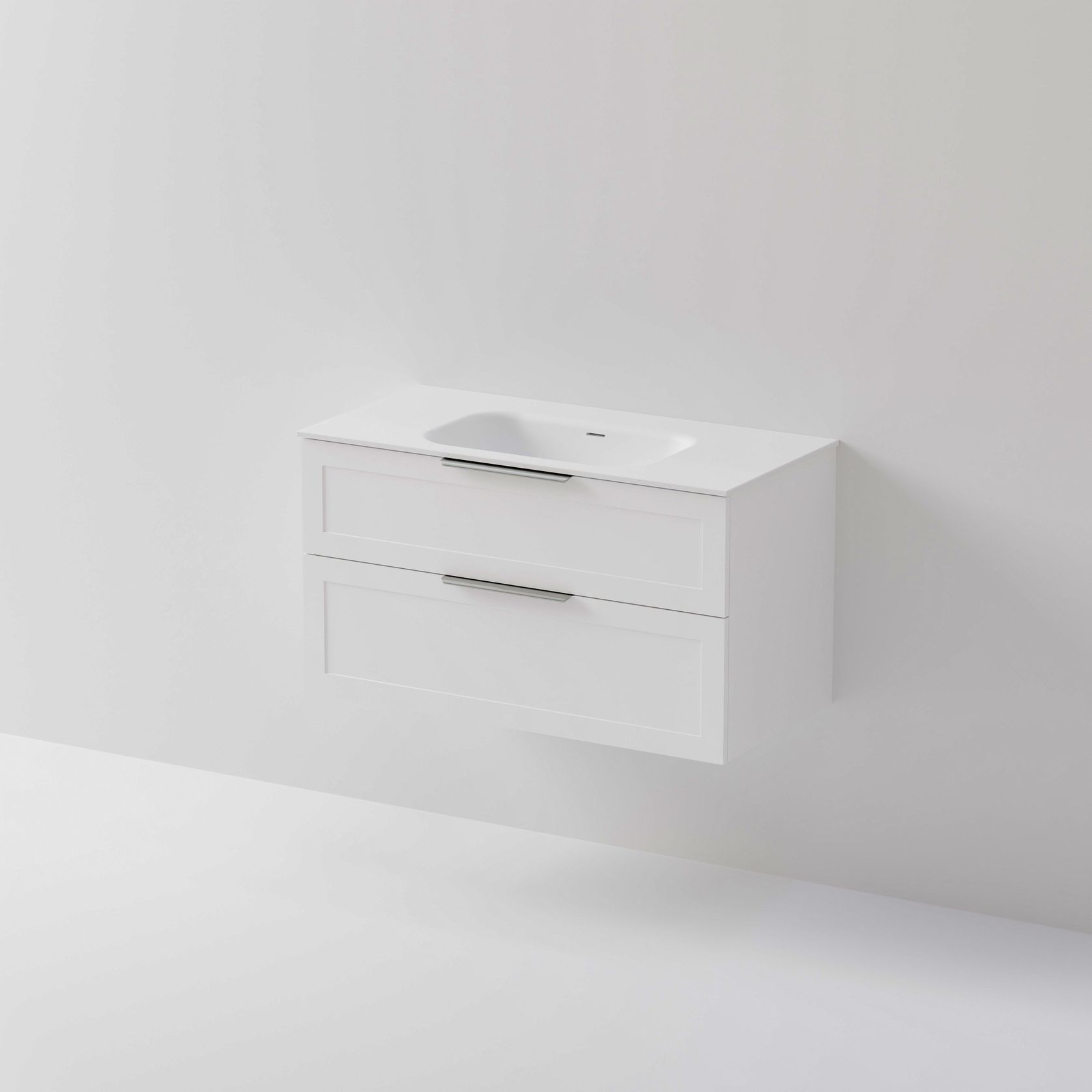 Lineare 1000 Vanity | 2 Drawer | Inset Basin gallery detail image