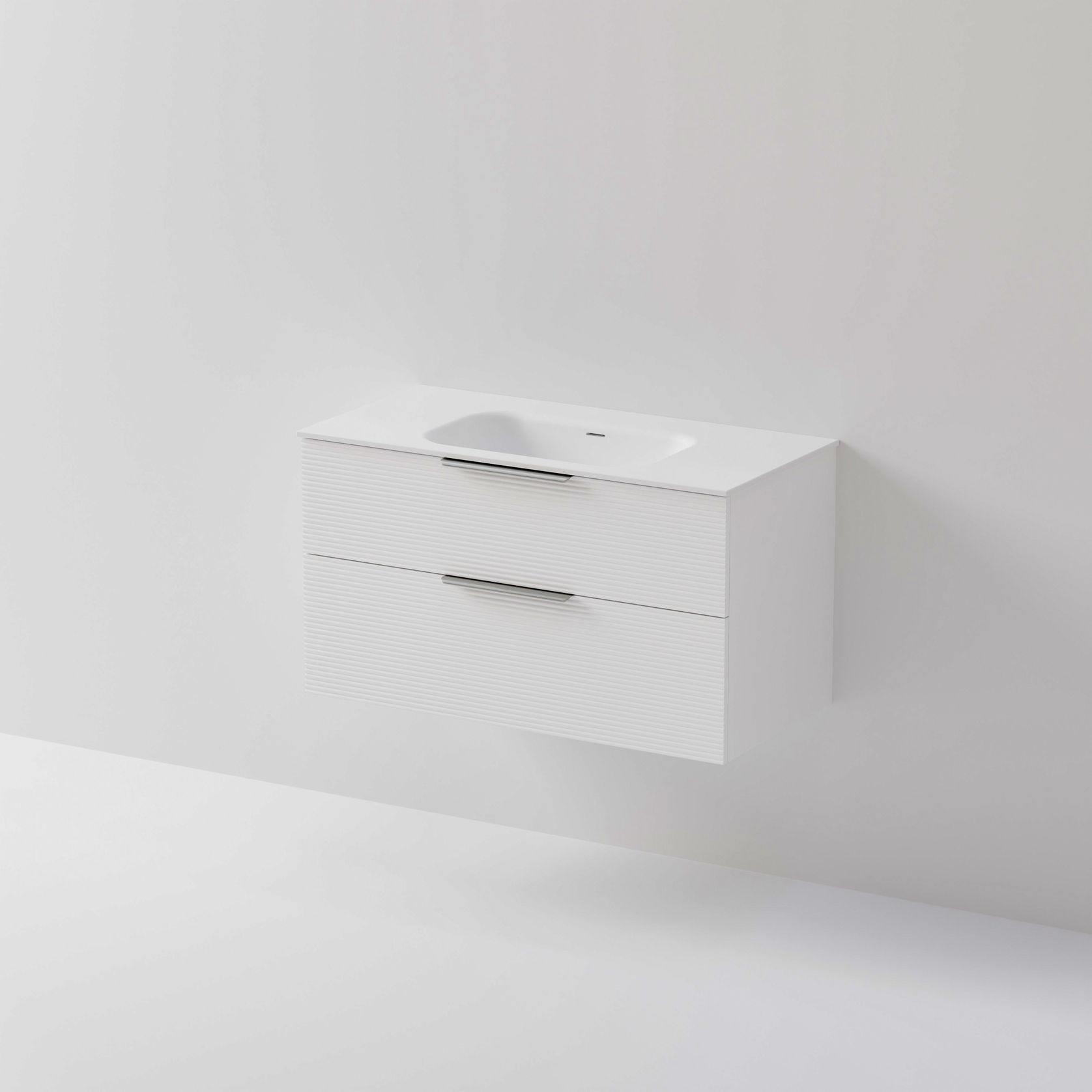 Lineare 1000 Vanity | 2 Drawer | Inset Basin gallery detail image