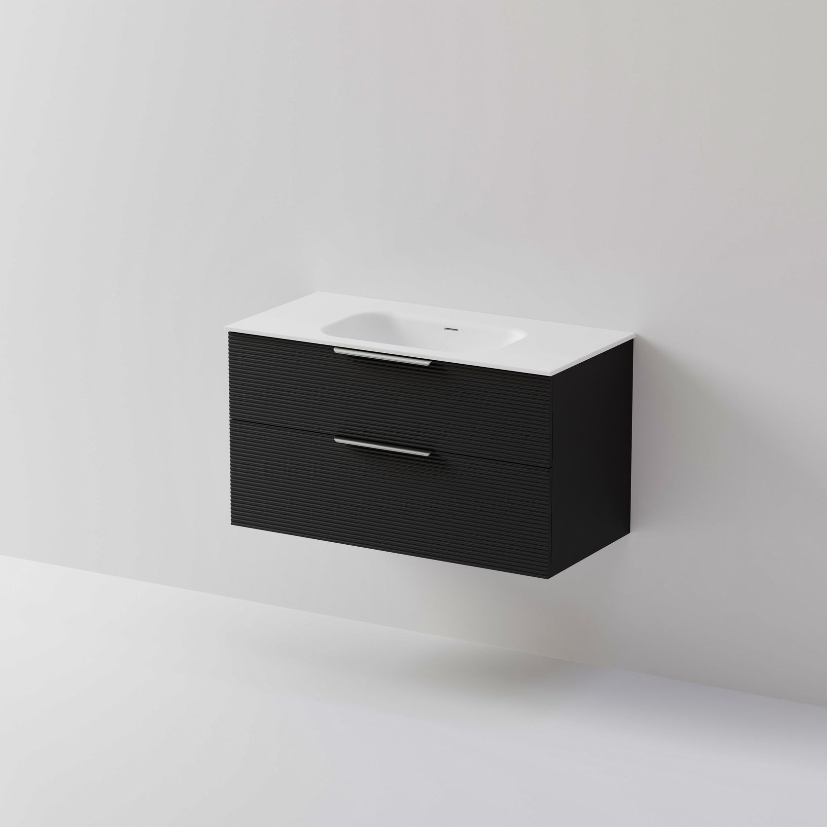 Lineare 1000 Vanity | 2 Drawer | Inset Basin gallery detail image