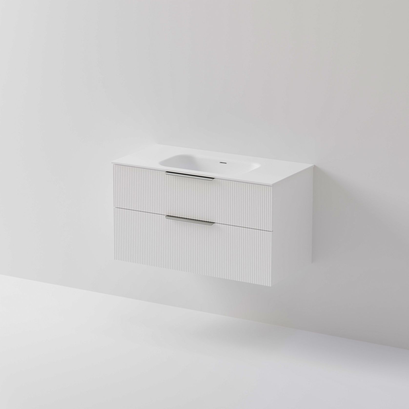 Lineare 1000 Vanity | 2 Drawer | Inset Basin gallery detail image