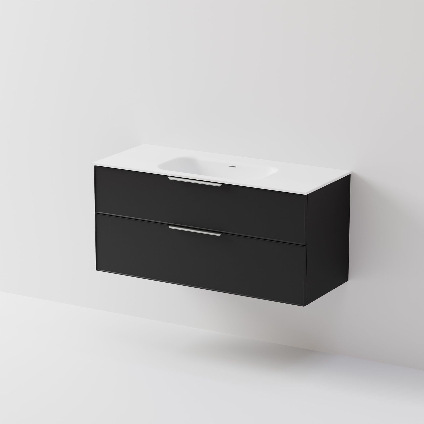 Lineare 1200 | 2 Drawer Vanity | Inset Basin gallery detail image