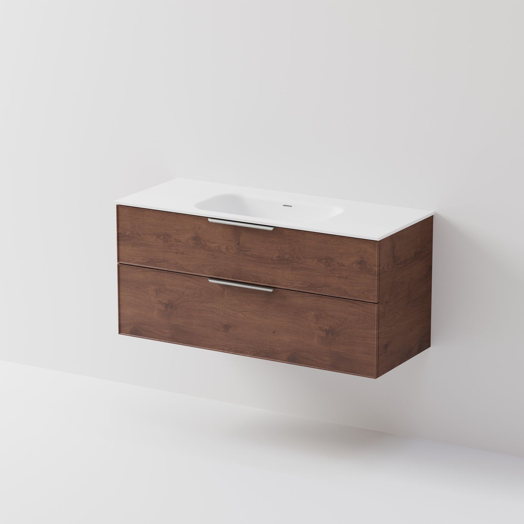 Lineare 1200 | 2 Drawer Vanity | Inset Basin gallery detail image