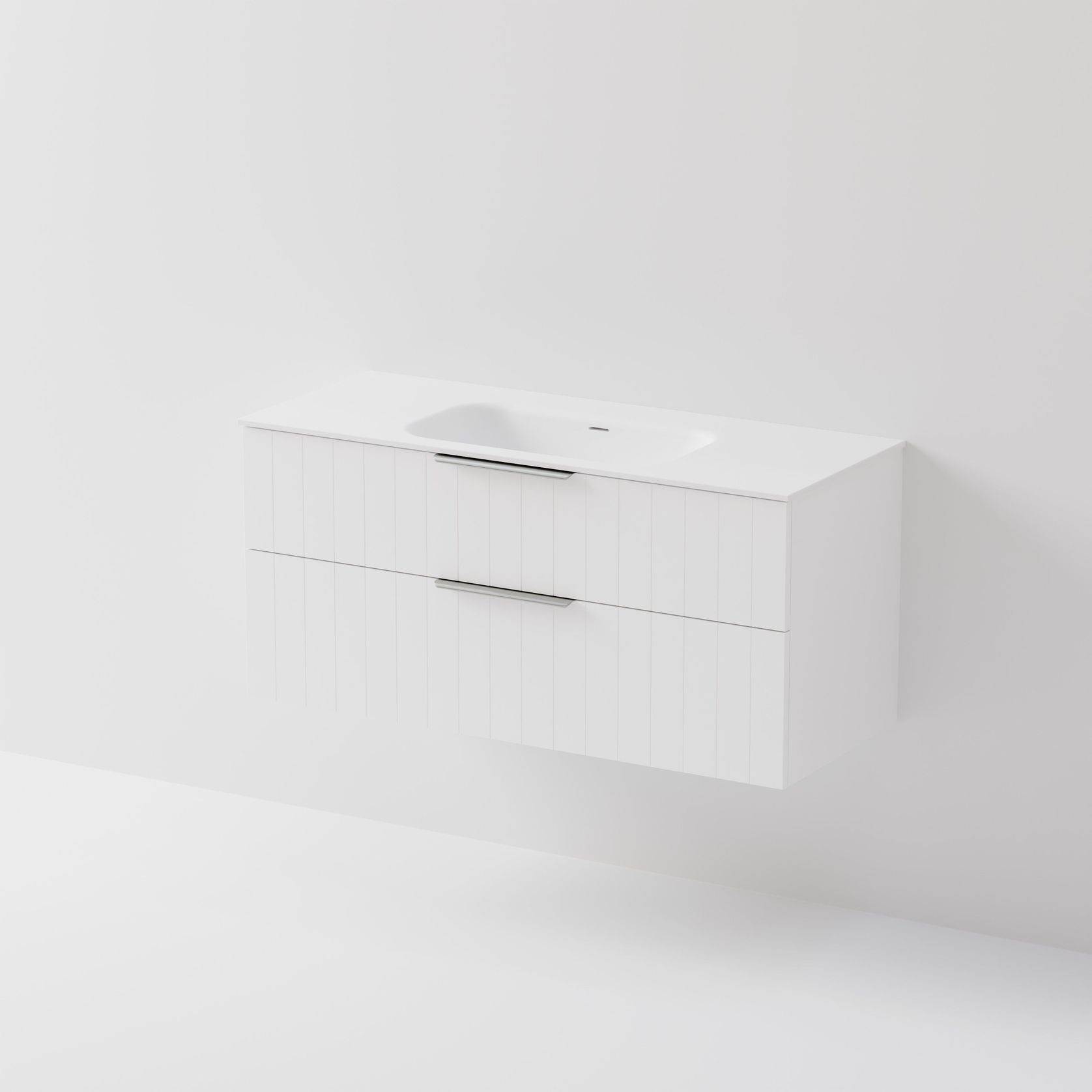 Lineare 1200 | 2 Drawer Vanity | Inset Basin gallery detail image