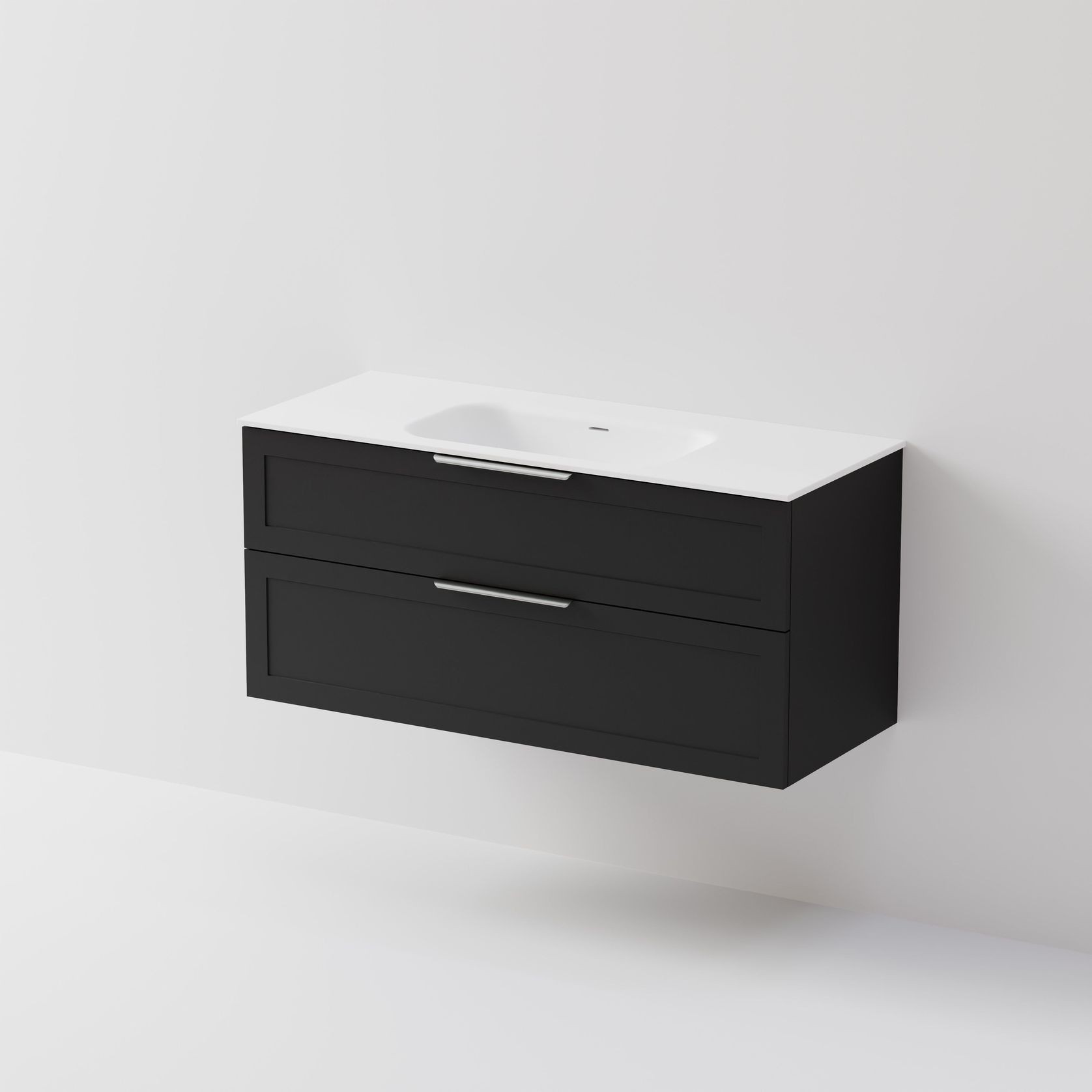 Lineare 1200 | 2 Drawer Vanity | Inset Basin gallery detail image