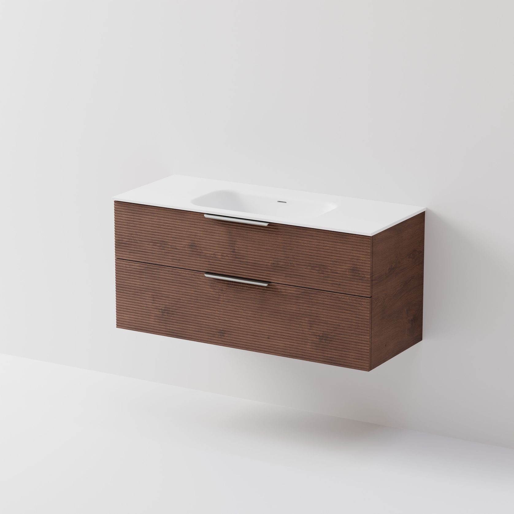 Lineare 1200 | 2 Drawer Vanity | Inset Basin gallery detail image