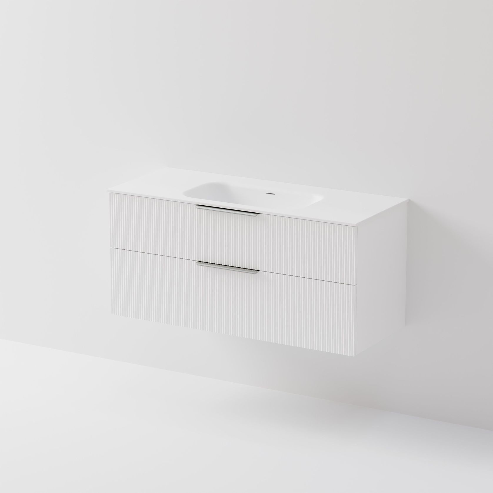 Lineare 1200 | 2 Drawer Vanity | Inset Basin gallery detail image