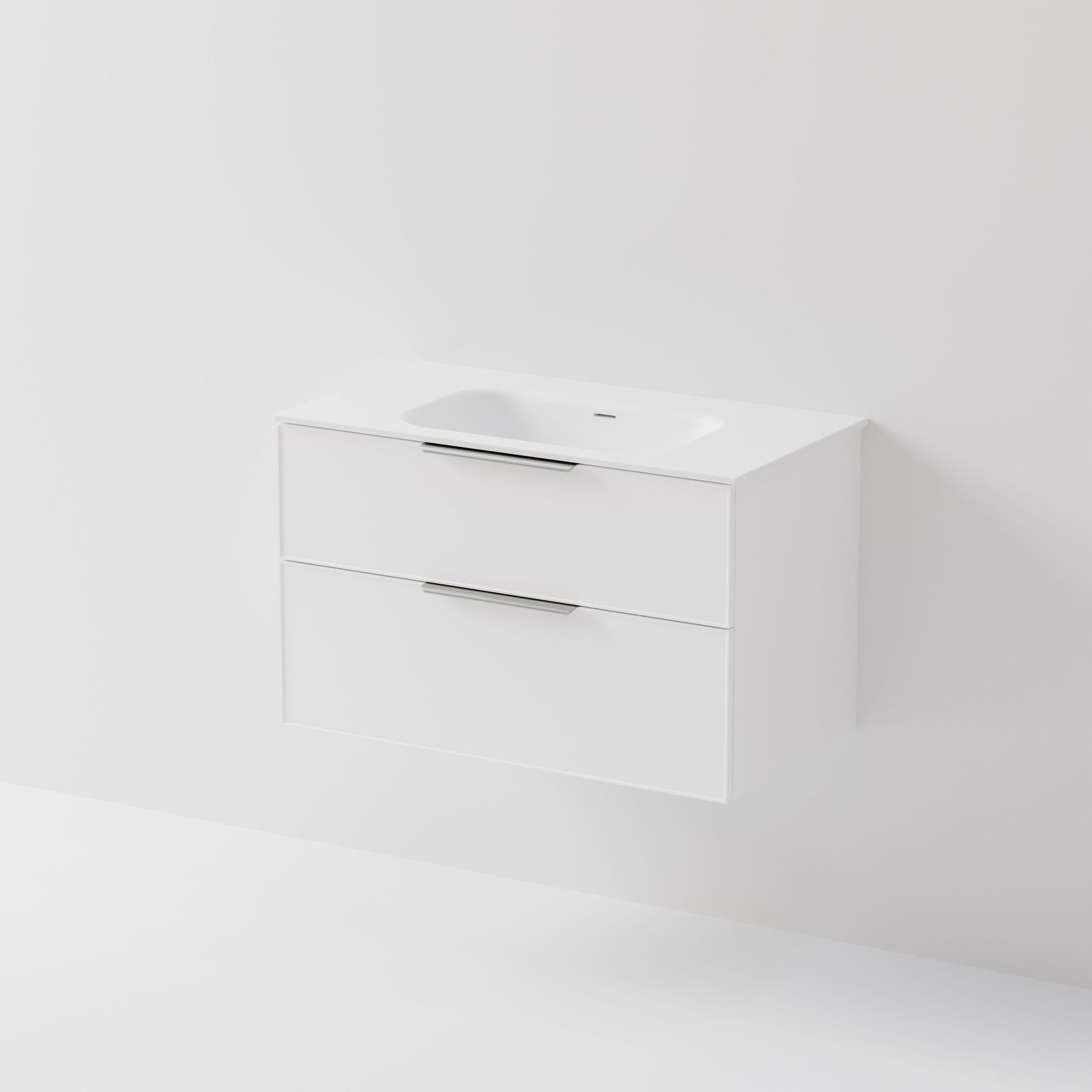 Lineare 900 Vanity | 2 Drawer | Inset Basin gallery detail image