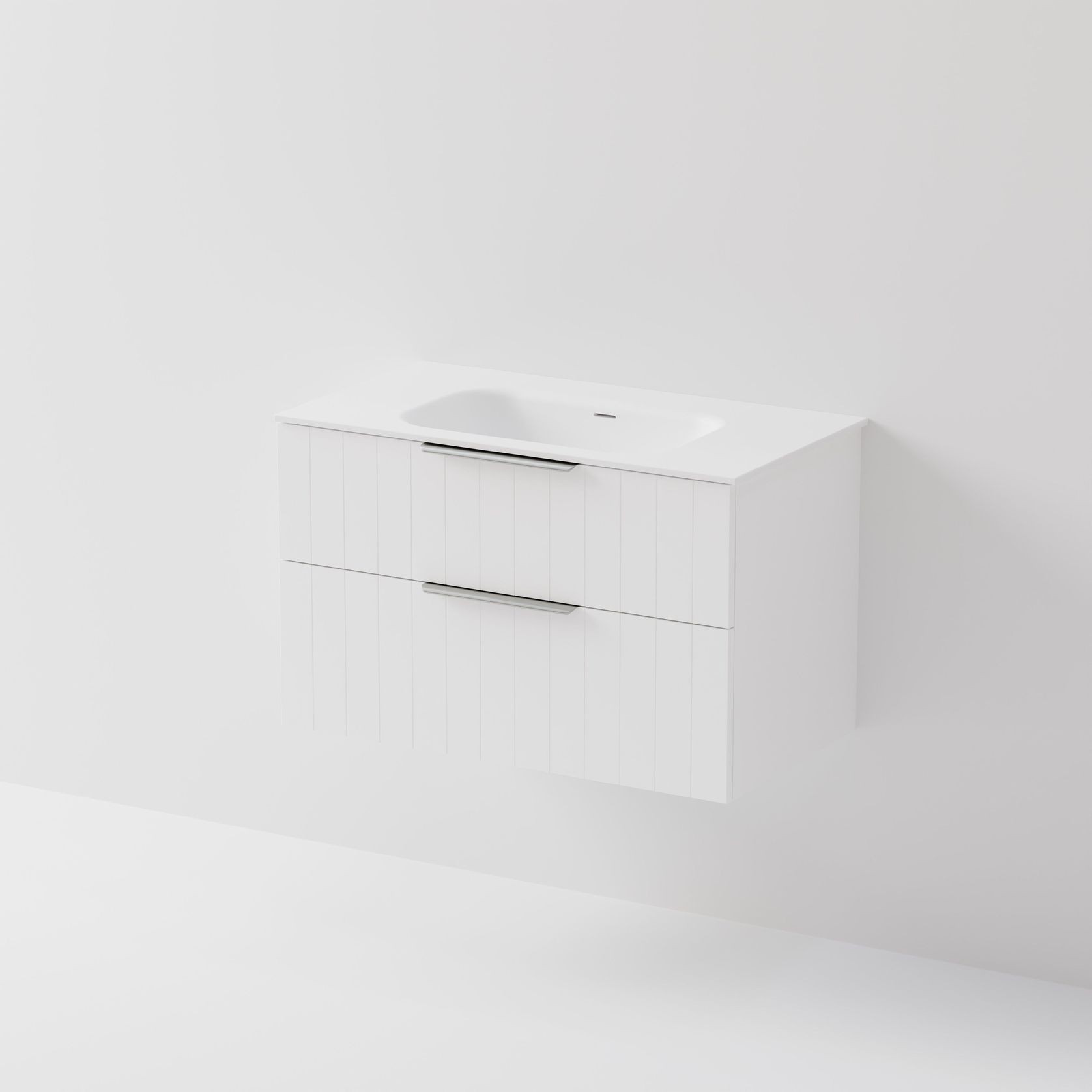 Lineare 900 Vanity | 2 Drawer | Inset Basin gallery detail image