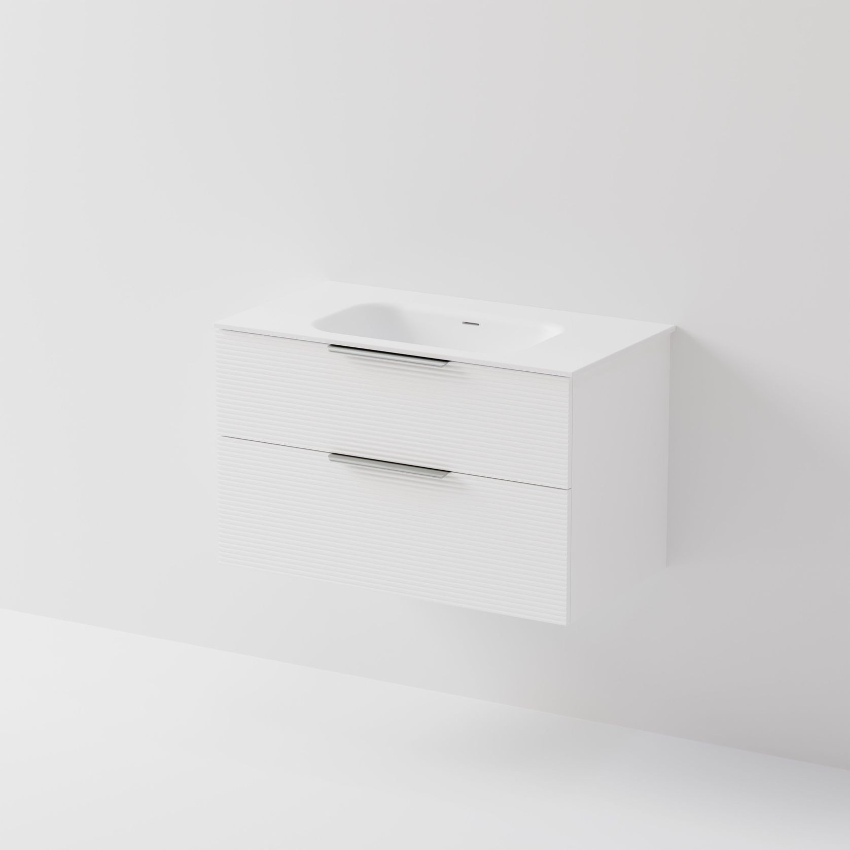 Lineare 900 Vanity | 2 Drawer | Inset Basin gallery detail image