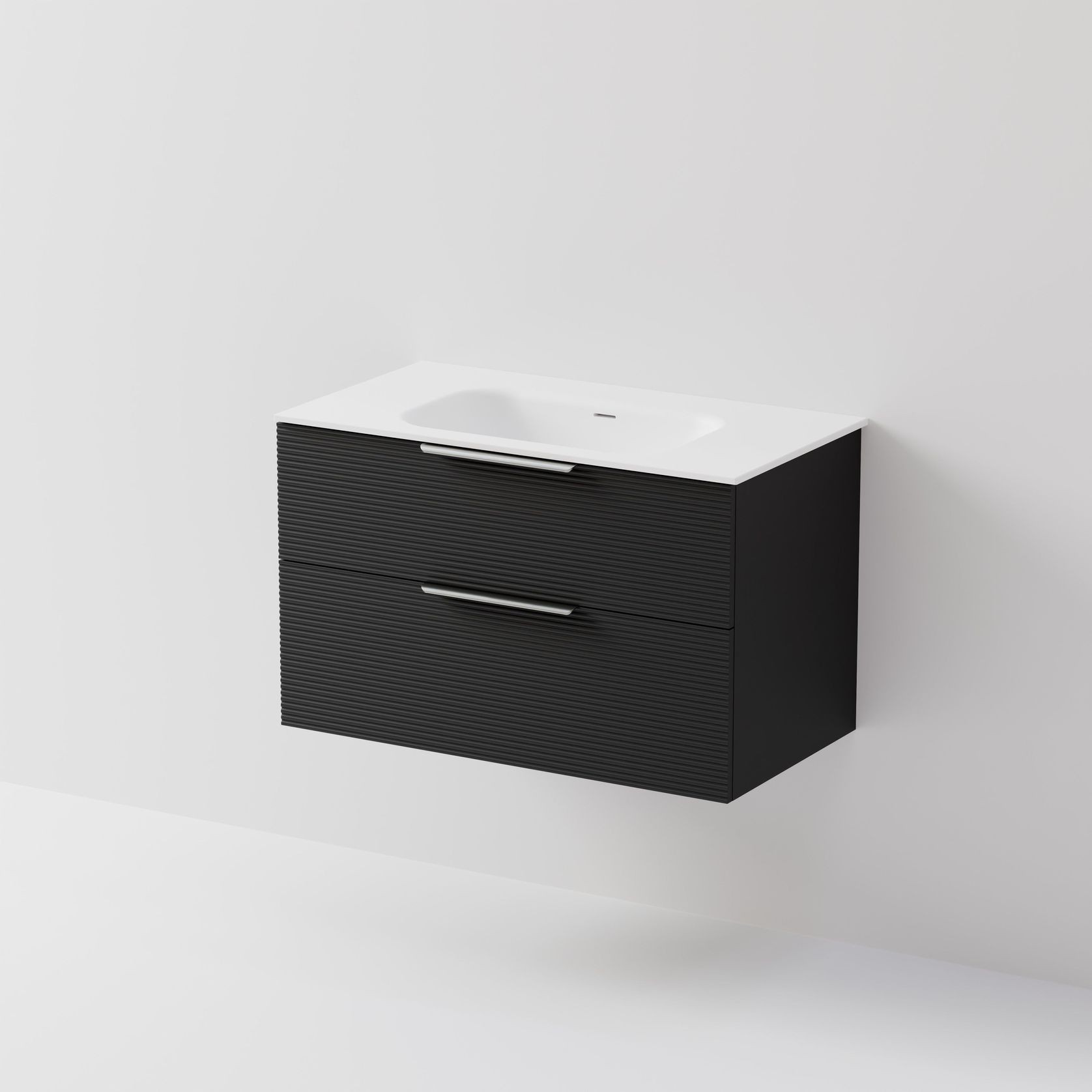 Lineare 900 Vanity | 2 Drawer | Inset Basin gallery detail image