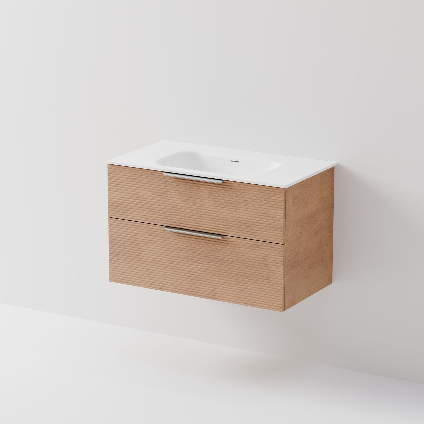 Lineare 900 Vanity | 2 Drawer | Inset Basin gallery detail image