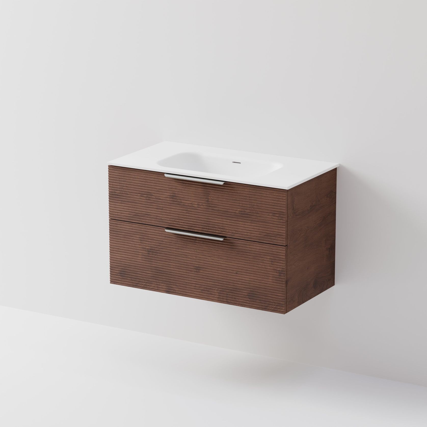 Lineare 900 Vanity | 2 Drawer | Inset Basin gallery detail image