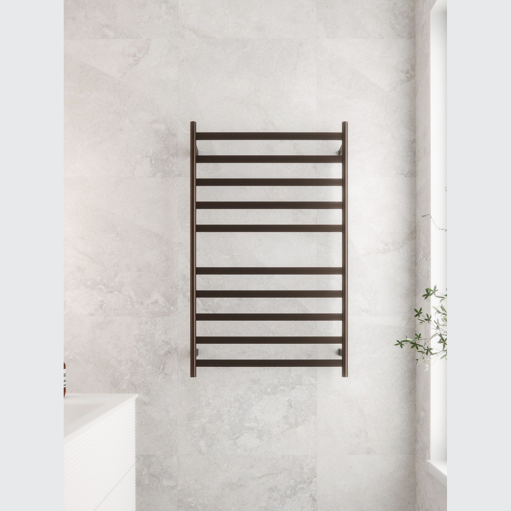 Lineare Heated Towel Ladder 1050 x 650mm gallery detail image