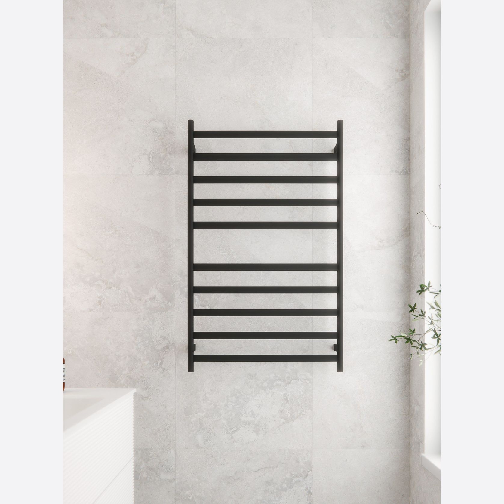 Lineare Heated Towel Ladder 1050 x 650mm gallery detail image