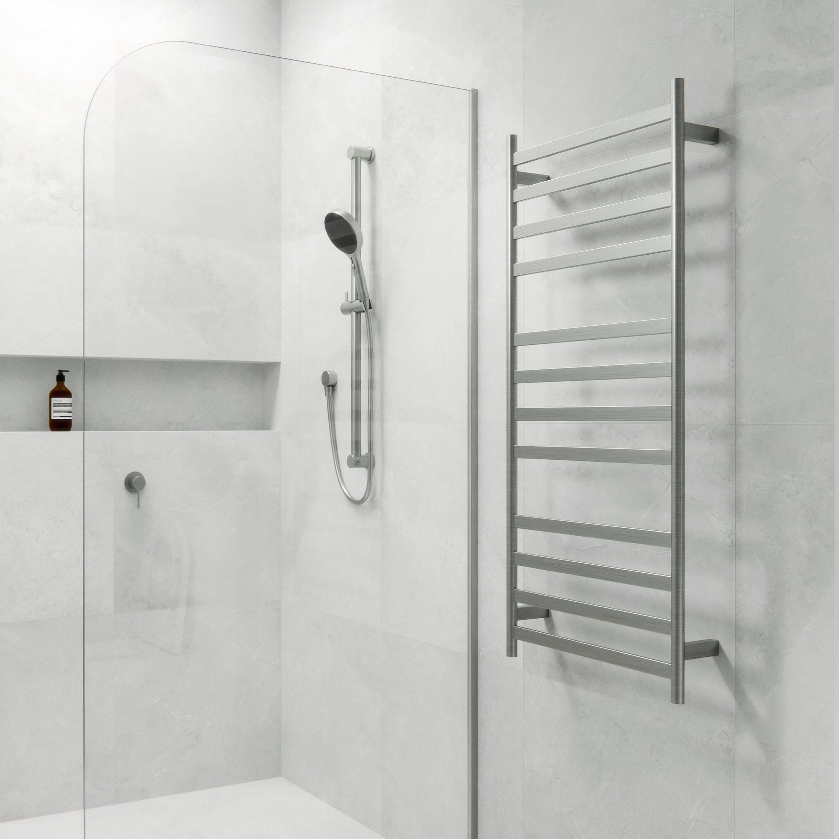 Lineare Heated Towel Ladder 1200 x 500mm gallery detail image