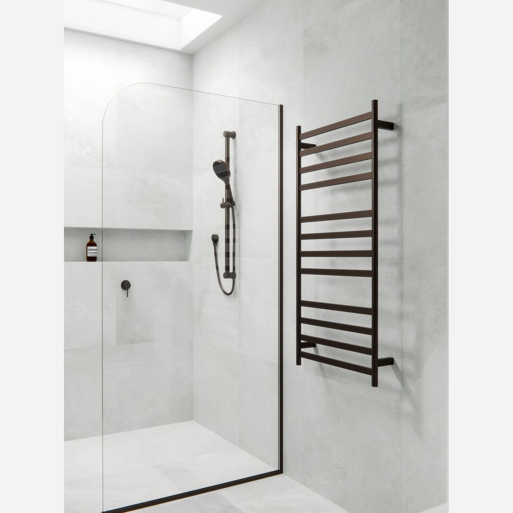 Lineare Heated Towel Ladder 1200 x 500mm gallery detail image