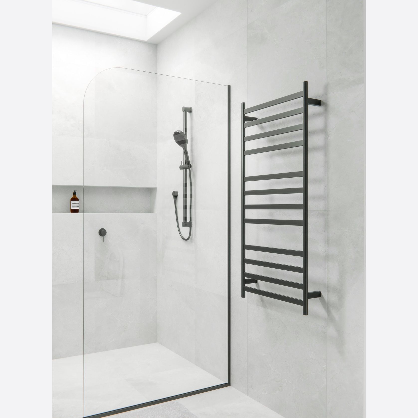Lineare Heated Towel Ladder 1200 x 500mm gallery detail image