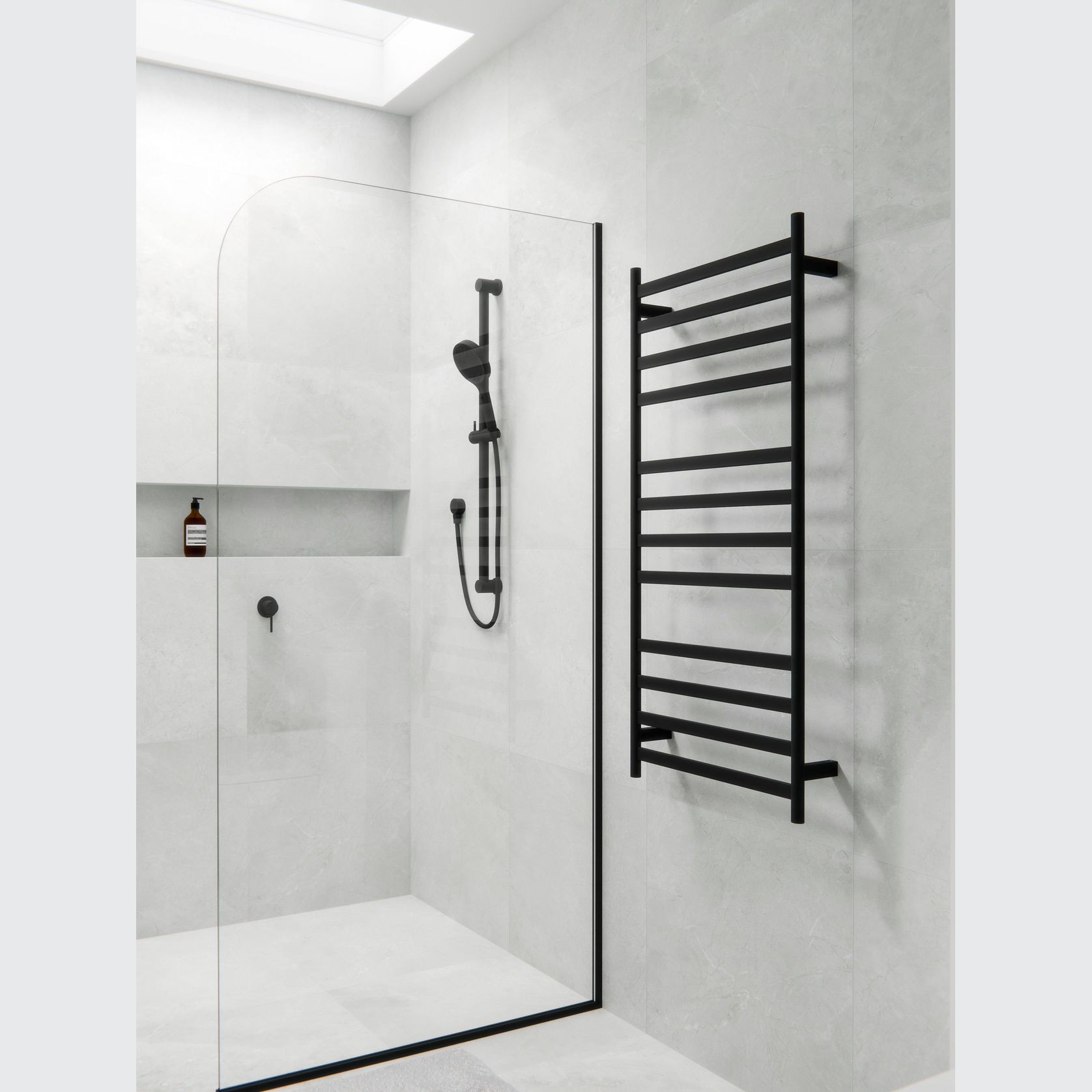 Lineare Heated Towel Ladder 1200 x 500mm gallery detail image