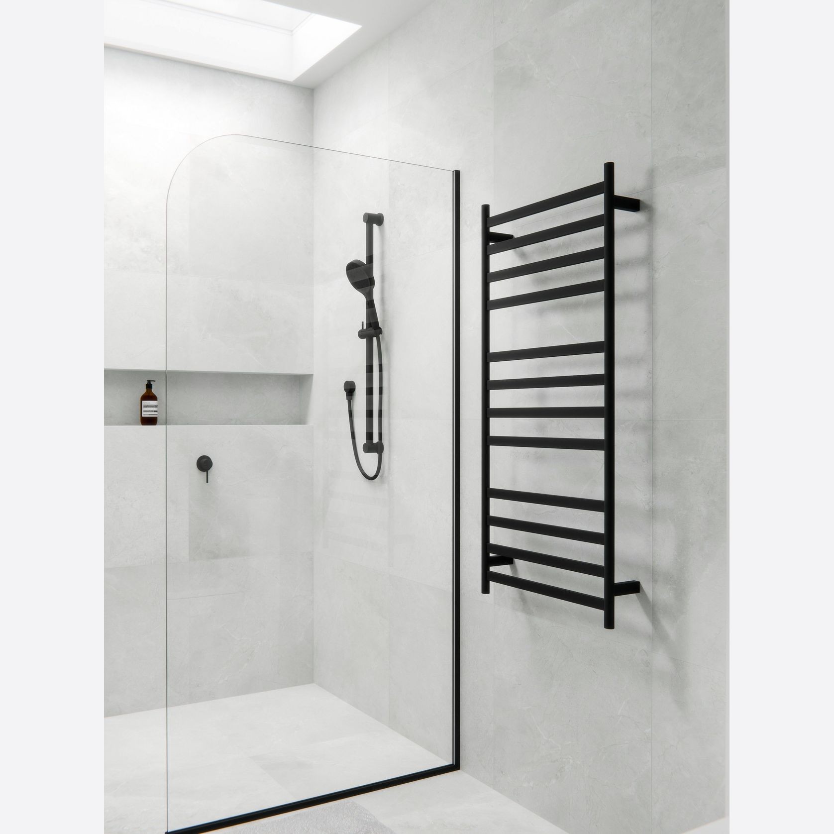Lineare Heated Towel Ladder 1200 x 500mm gallery detail image