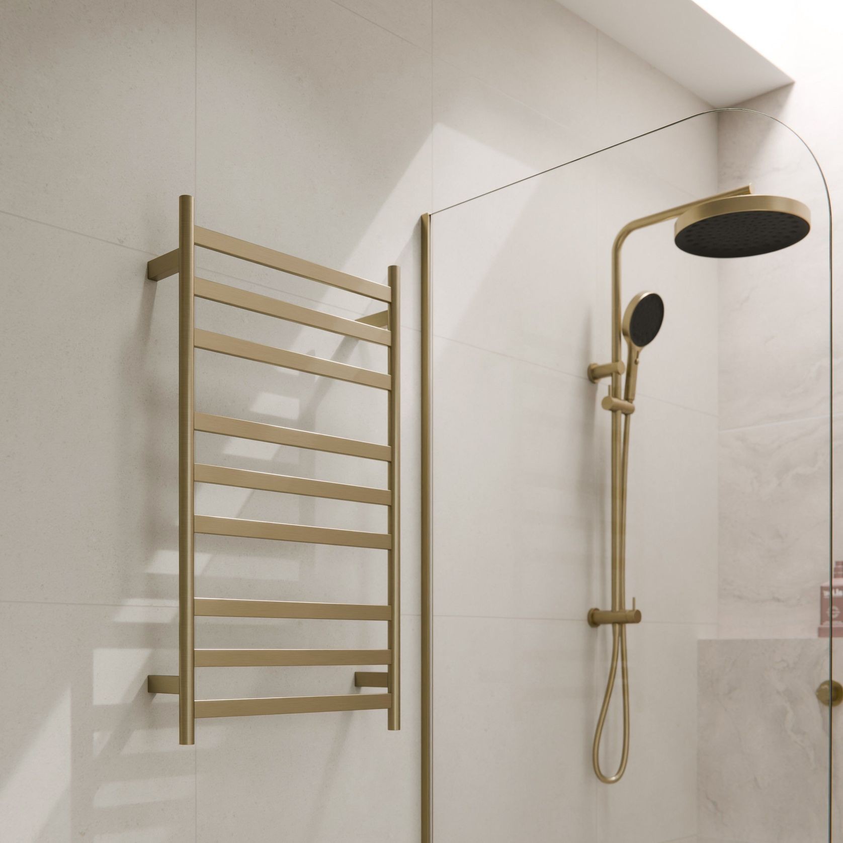 Lineare Heated Towel Ladder 900 x 500mm gallery detail image