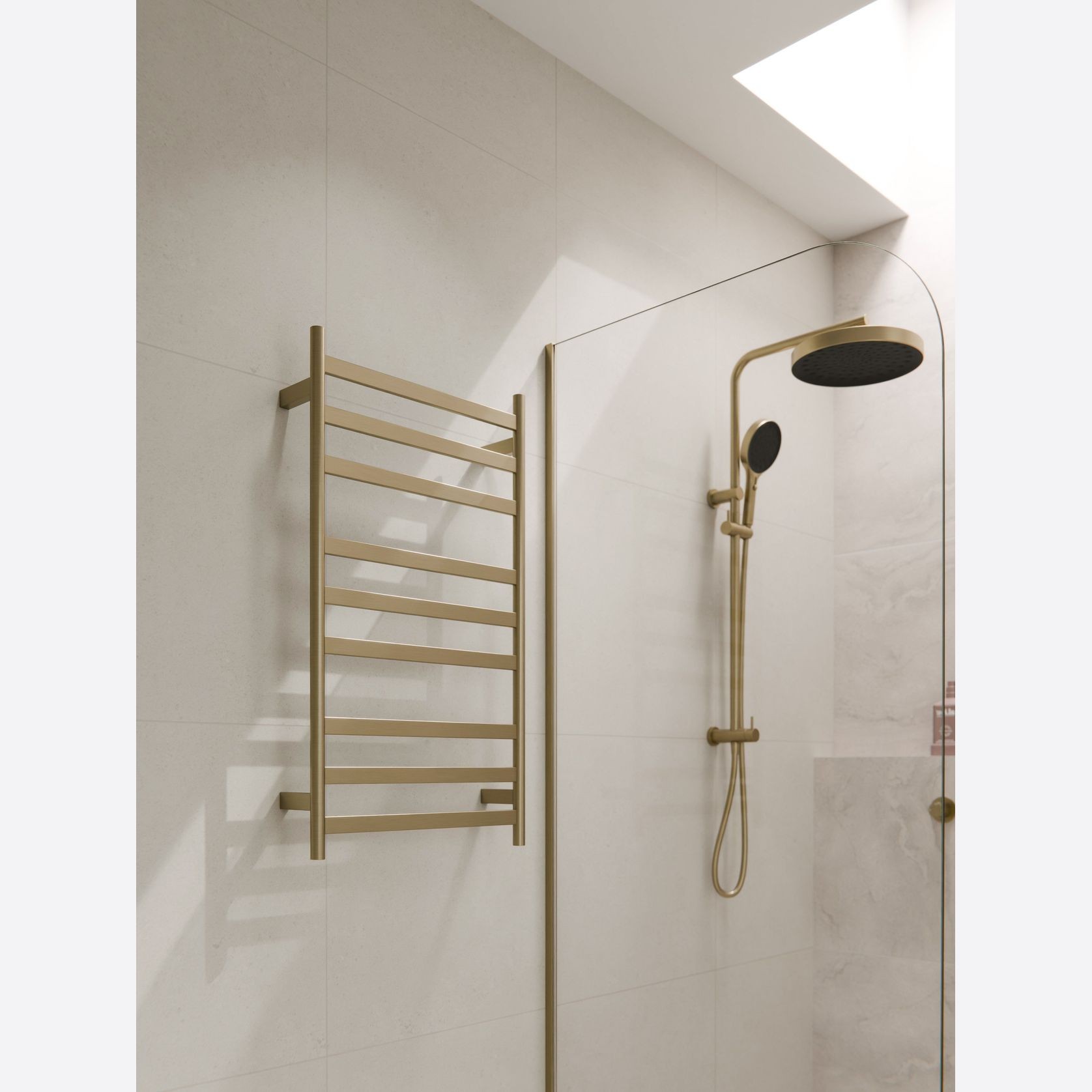 Lineare Heated Towel Ladder 900 x 500mm gallery detail image