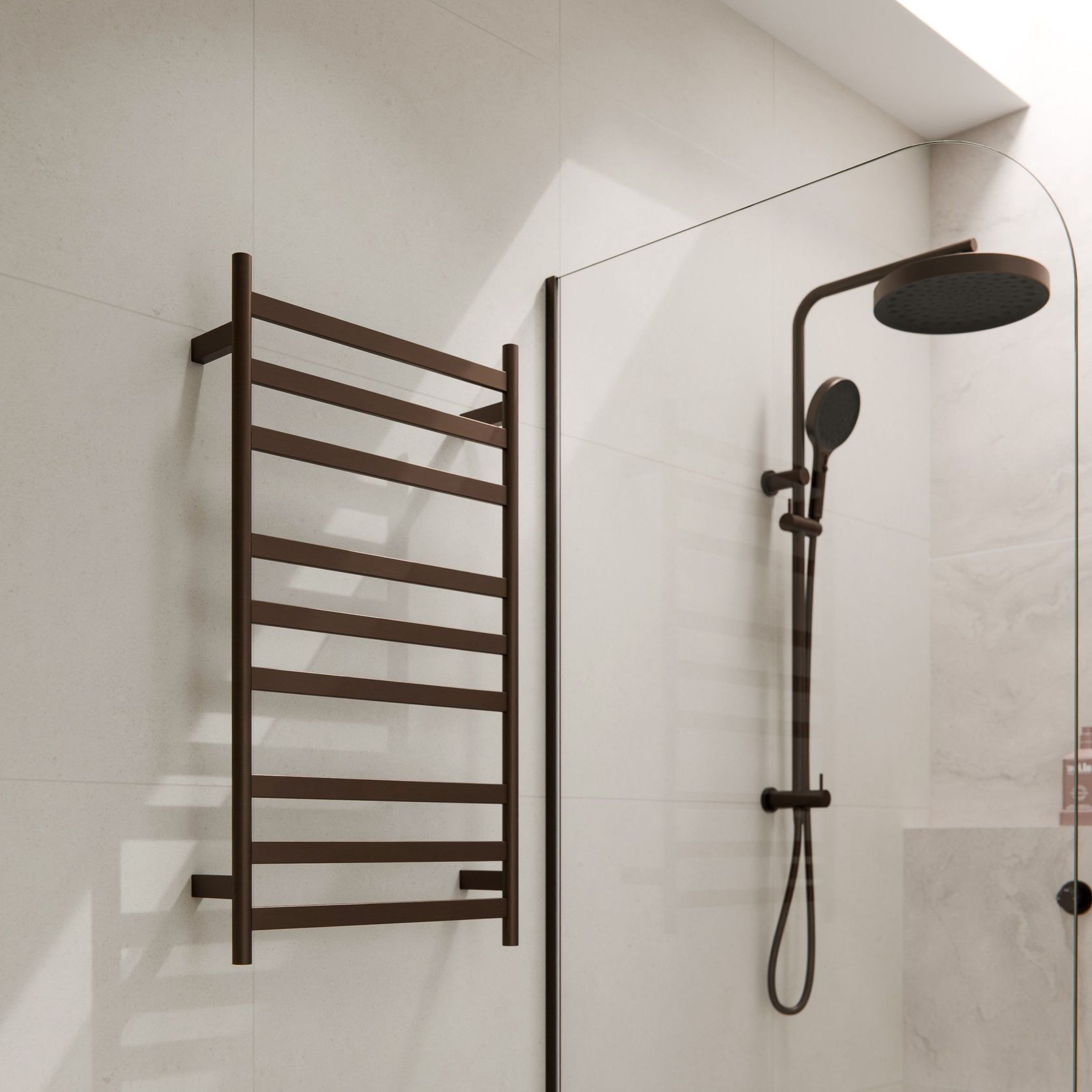 Lineare Heated Towel Ladder 900 x 500mm gallery detail image