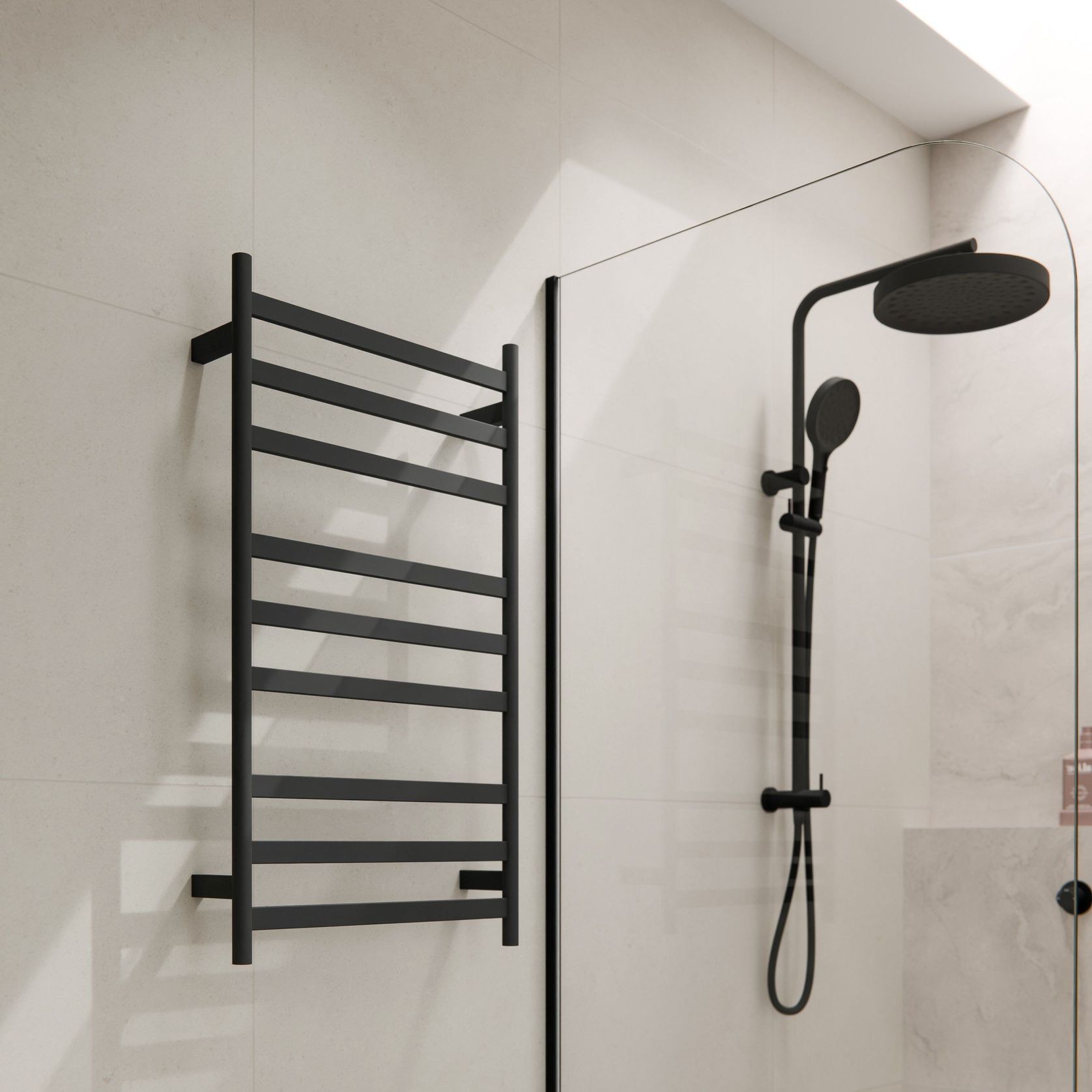Lineare Heated Towel Ladder 900 x 500mm gallery detail image