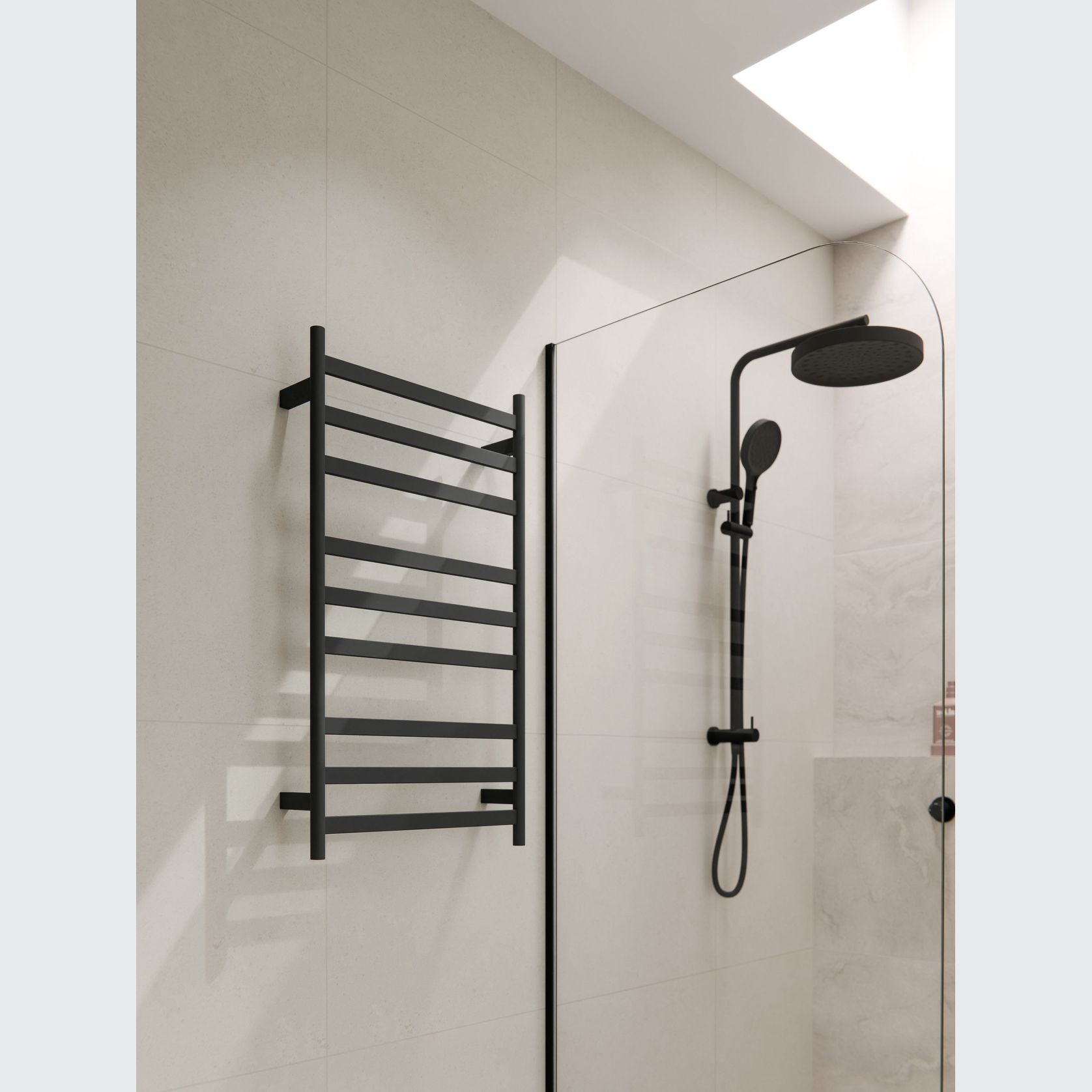 Lineare Heated Towel Ladder 900 x 500mm gallery detail image