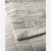 Ravello Linen Coverlet - Bone by Weave Home gallery detail image