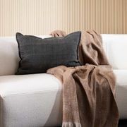 Baya Arcadia Handwoven Linen Cushion - Nori | Lumbar gallery detail image