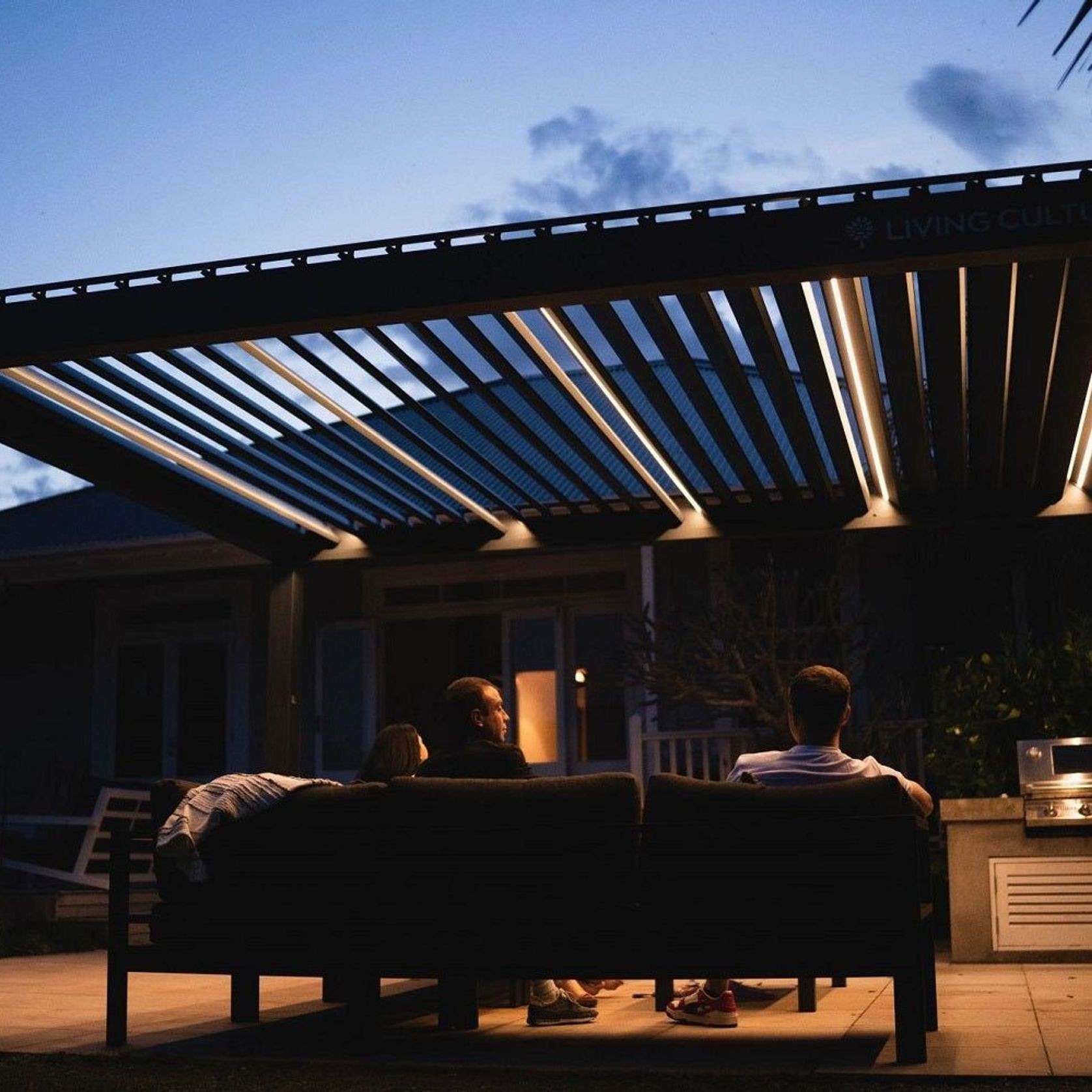 Baltic Motorised Freestanding Louvre Roof Aluminium Pergola gallery detail image