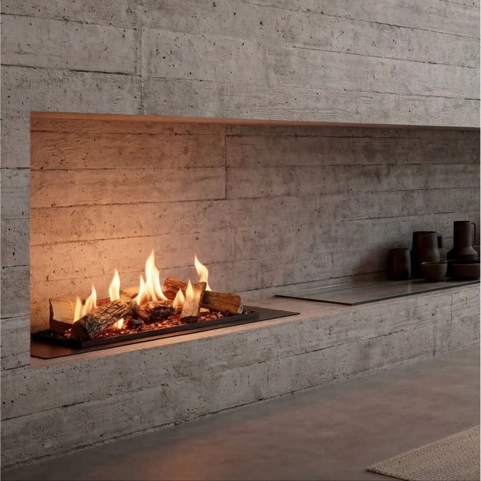 Decoflame BEV LogicWood Fireplace gallery detail image